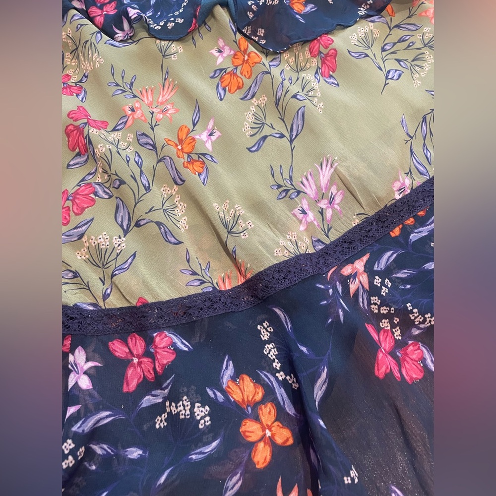 Anthropologie Love Sam tiered wrap dress small - Picture 8 of 13